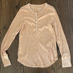 Aerie ribbed henley size M
